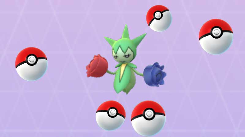 Roselia am Pokémon Community Day Februar 2021