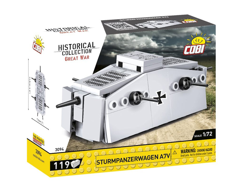 COBI Nano Panzer 3094 Sturmpanzerwagen A7V Box vorne