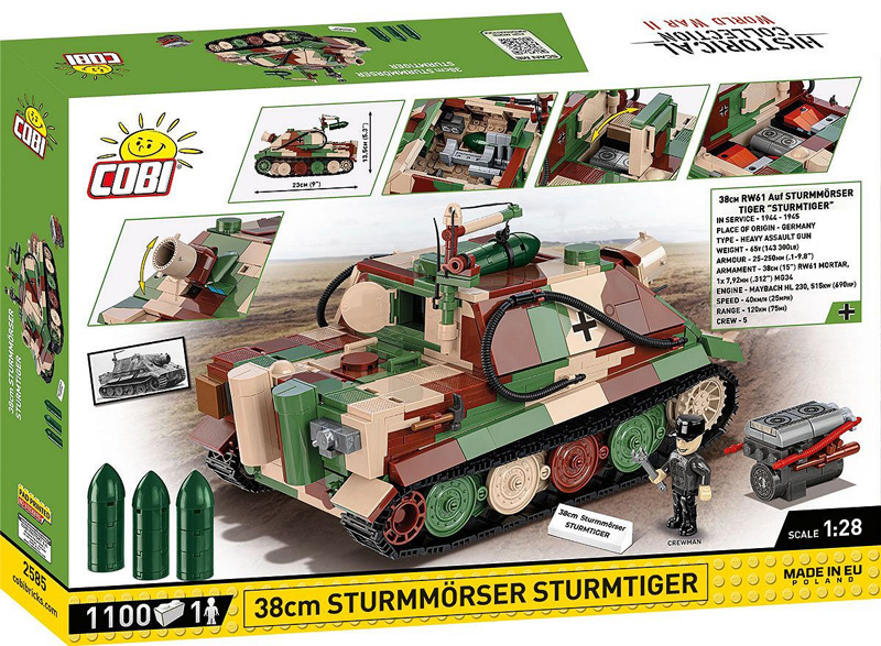 COBI 2585 Sturmtiger Sturmmörser Box Back