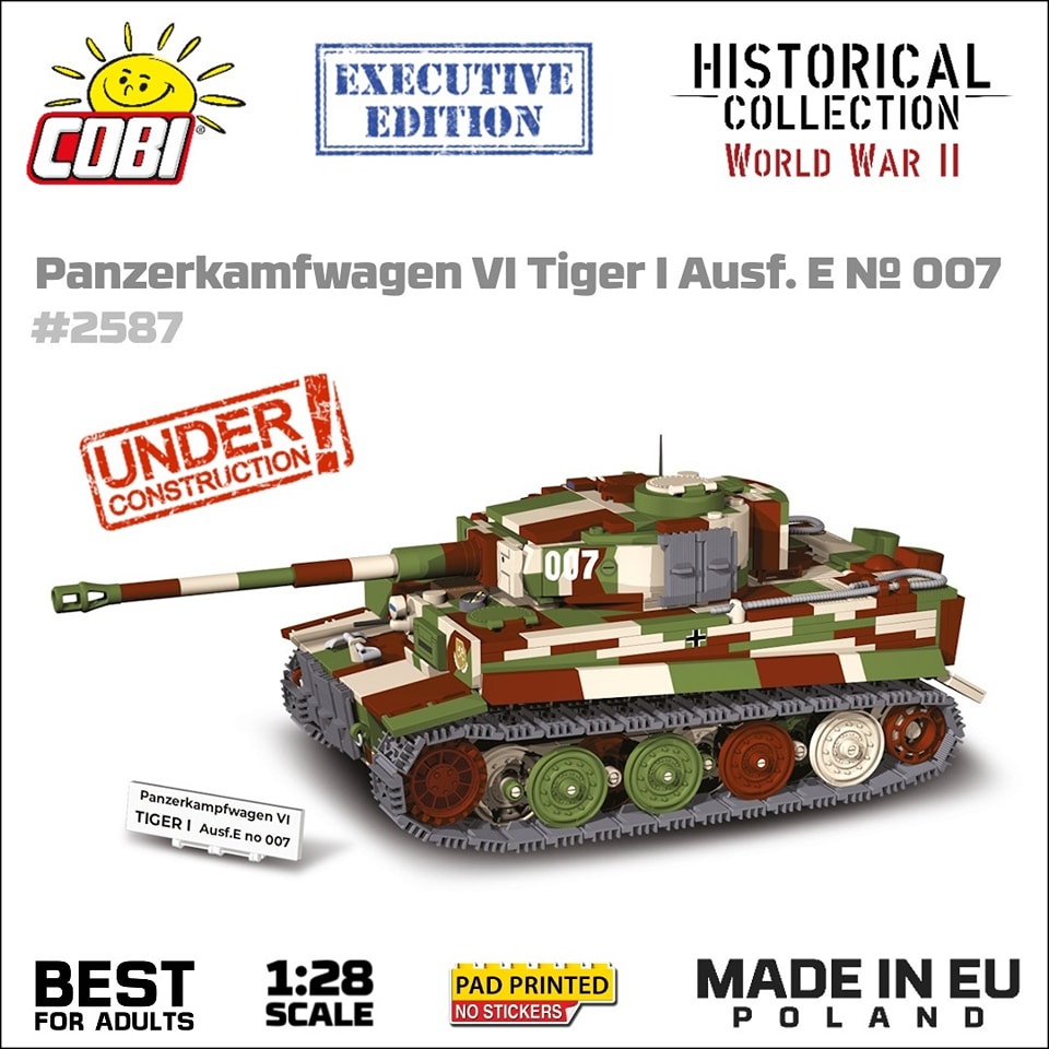 COBI 2587 Panzer VI Tiger I Ausf. E No 007 Execeutive Edition Ankündigung