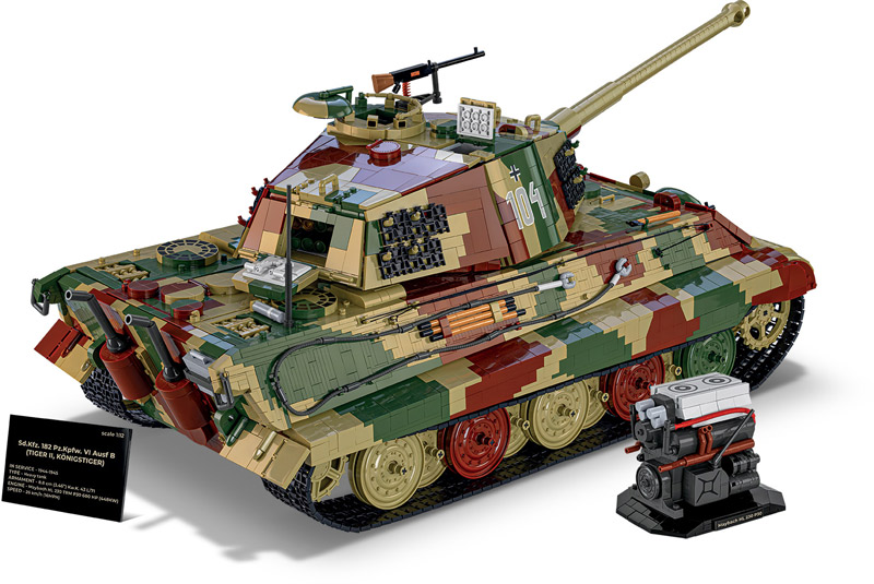 COBI 2808 Königstiger Set Rückseite