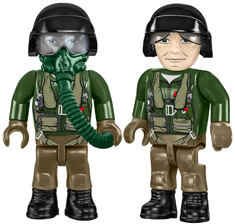 COBI 5903 F-117 Nighthawk Minifigur