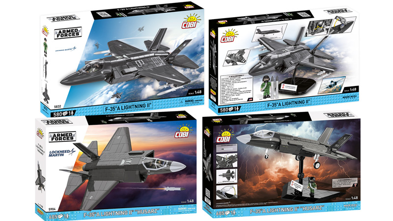 COBI F-35A Lightning II "Husarz" 5904 5832 Vergleich Collage