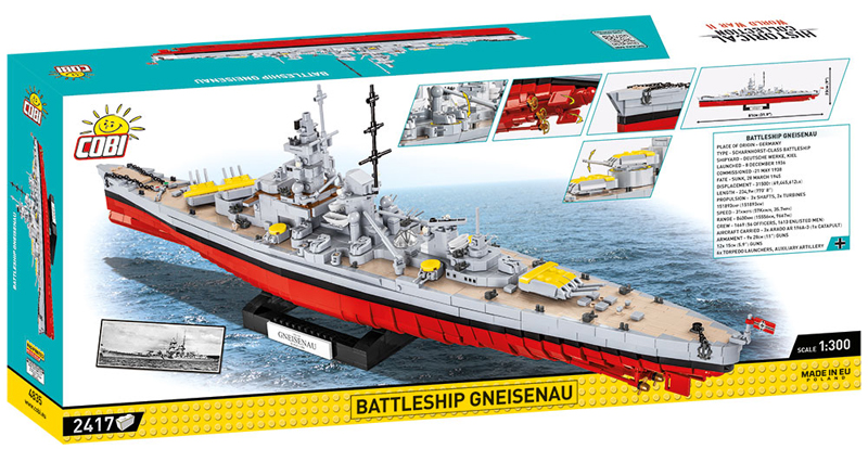 COBI 4835 Battleship Gneisenau Box