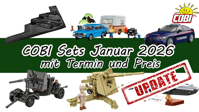 COBI Januar Neuheiten 2026 Updates Titel