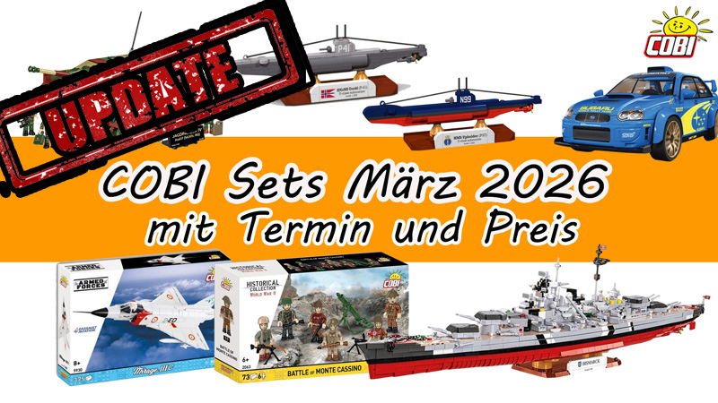 Update März Neuheiten COBI Titel