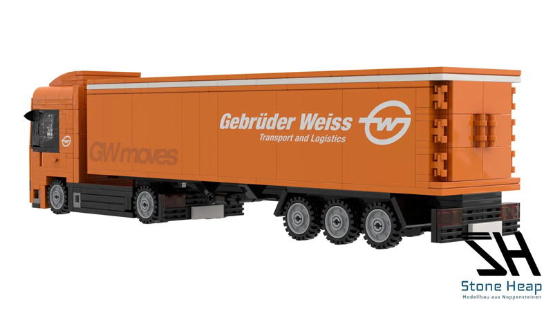 Stone Heap Gebrüder Weiss LKW