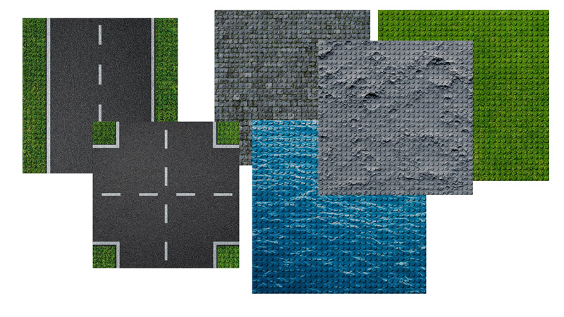 Brixies Collage Baseplates