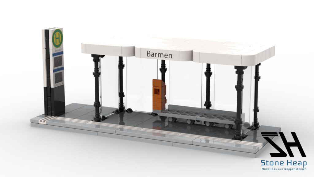 Stone Heap moderne Bushaltestelle