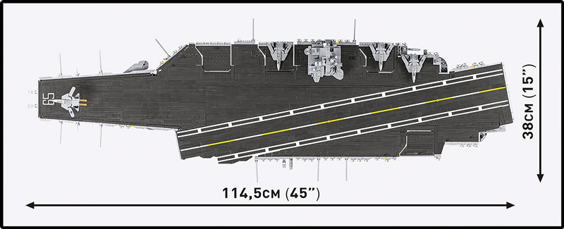 COBI 4869 CVN-65 Aircraft Carrier