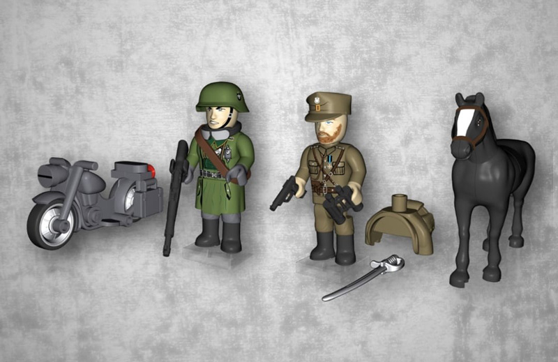 COBI Minifiguren Behind the Enemy Lines 2067