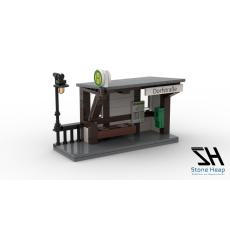 Stone Heap 016 Historische Bushaltestelle