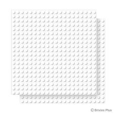 BRIXIES 225.019 Plus Basis Platte Weiß 20 x 20 Noppen Doppelpack
