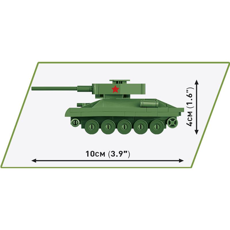 Carro Armato COBI 3092 T-34-85 – Mattoncini In Scala 1:72, 110 Pezzi, Collezione Storica WWII (6+)