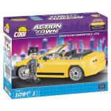 COBI 1804 Action Town: Sports Car Yellow Cabrio