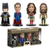 Mini Wacky Wobbler Batman, Superman, Wonder Woman & Aquaman 4er-Pack