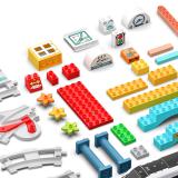 CaDA C31021W Bullet Train (Baby Blocks) mit Motor und Sensoren