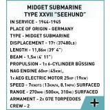 COBI 4846 U-Boat XXVII Seehund