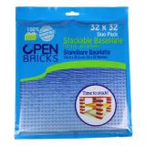 Open Bricks Bedruckte Bauplatte Motiv Wasser Duo Pack (32x32)