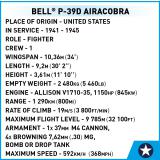 COBI 5746 Bell P-39 D Airacobra