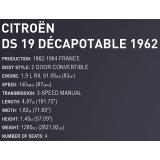 COBI 24346 1962 Citroen DS 19 Convertible Executive Edition