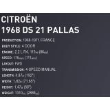 COBI 24348 1968 Citroen DS 21 Pallas