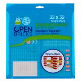 Open Bricks Bauplatte 32x32 Transparent Single Pack