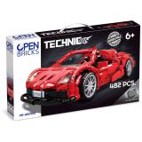 Open Bricks Sports Car Red (OB-WS0905)