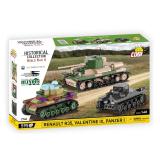 COBI 2740 3er Tank Set: Panzer I + Valentine IX + Renault R35 (Vorbestellung!)