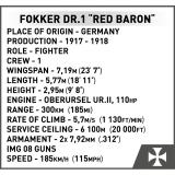 COBI 2986 Fokker Dr.1 Red Baron (Roter Baron)