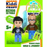 Kiddicraft KC1406 KIDDIZ Figuren-Pack: Held der Steine & Johnnys World