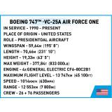 COBI 26610 Boeing 747 AIR FORCE ONE