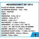 COBI 5870 Messerschmitt BF 109 G