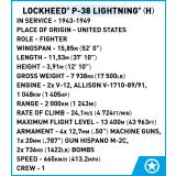COBI 5763 Lockheed P-38 Lightning (H)