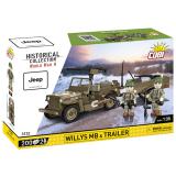 COBI 3132 Willys MB & Trailer