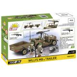 COBI 3132 Willys MB & Trailer