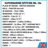 COBI 5764 Supermarine Spitfire Mk. IXe