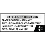 COBI 4854 Battleship Bismarck