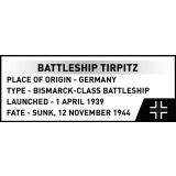 COBI 4853 Battleship Tirpitz
