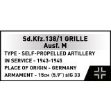 COBI 2665 Sturmpanzer 38(t) GRILLE Ausf. M