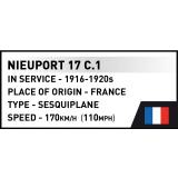 COBI 2997 Nieuport 17 C.1