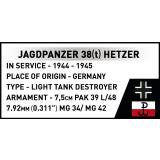 COBI 2670 Jagdpanzer 38(t) Chwat (Brave)