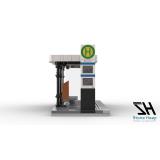 Stone Heap 017 Moderne Bushaltestelle