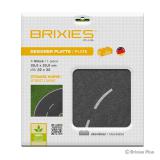 BRIXIES 225.006 Plus Designer Platte Staße Kurve 32 x 32 Noppen