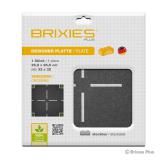 BRIXIES 225.007 Plus Designer Platte Straße Kreuzung 32 x 32 Noppen