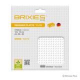 BRIXIES 225.019 Plus Basis Platte Weiß 20 x 20 Noppen Doppelpack