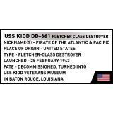COBI 4866 USS KIDD DD-661